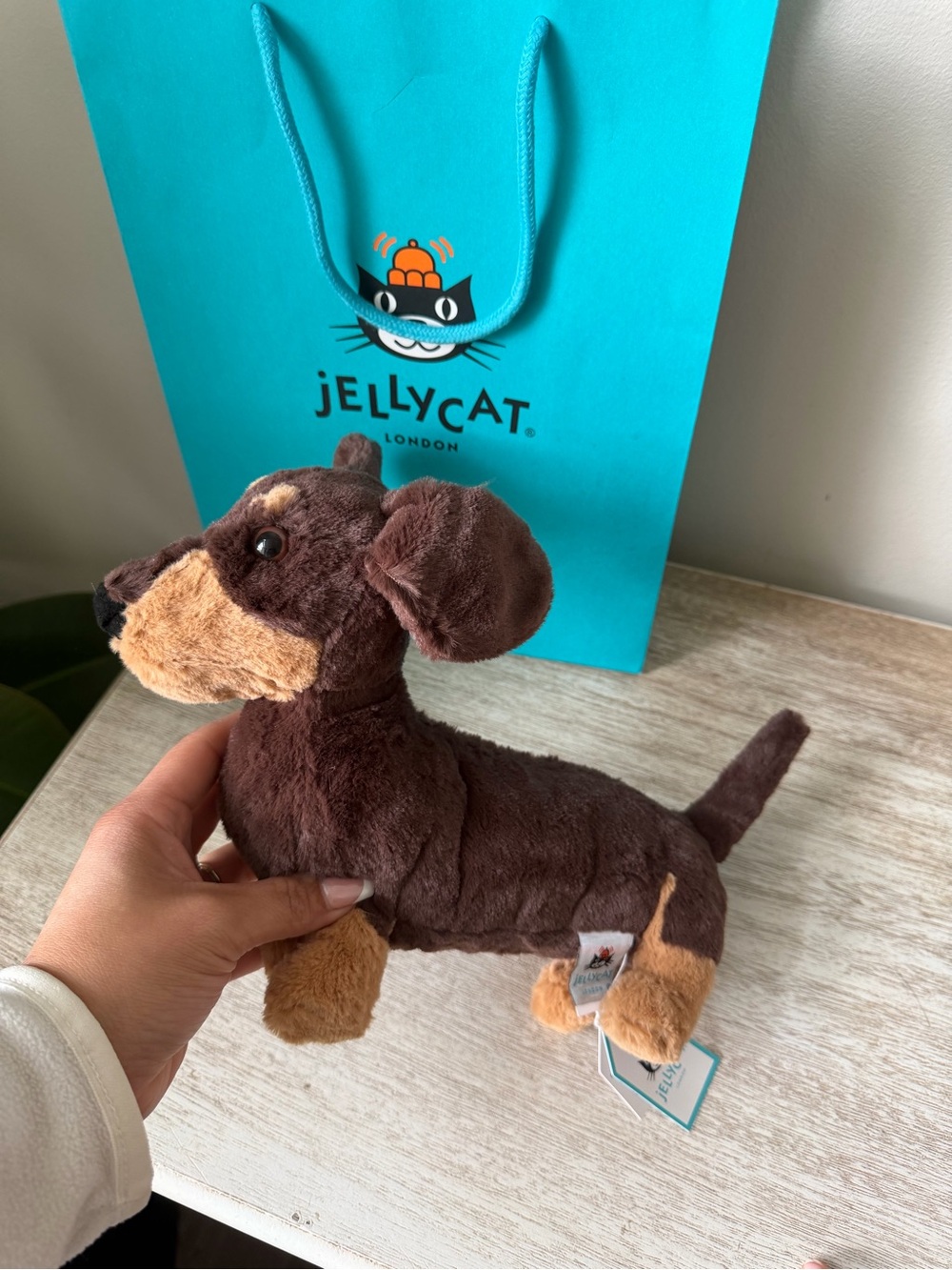 Jellycat Brown & Tan Dachshund Plush